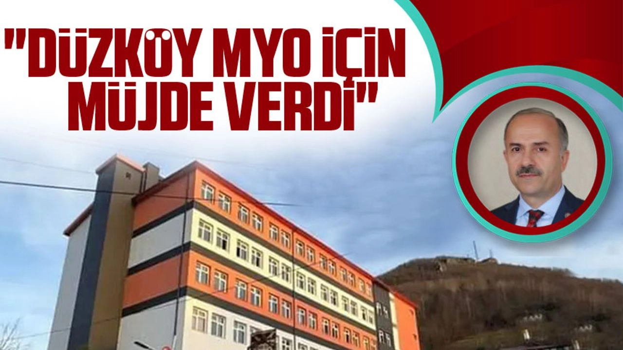 Trabzon niversitesi Rektr Prof. Dr. Emin Akkutlu: 'Dzky MYO in Mjde Verdi'
