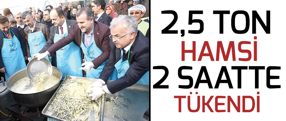 2,5 ton hamsi 2 saatte tketildi RZE