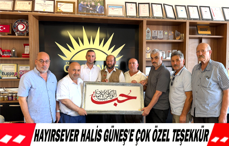 HAYIRSEVER HAL�S G�NE�'E �OK �ZEL TE�EK�R 