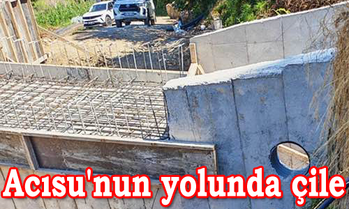 Acısu'nun yolunda çile