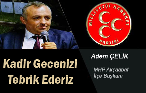 Adem elik'ten Kutlama Mesaj