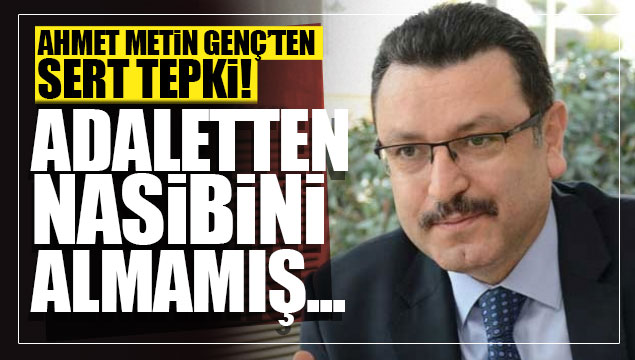 Ahmet Metin Gen'ten sert tepki! 