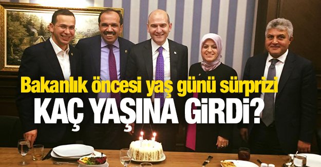 AK Parti Trabzon Milletvekili Süleyman Soylu yeni yaşına girdi.