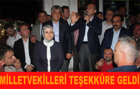 AK Parti Trabzon Milletvekilleri teekkre geldi