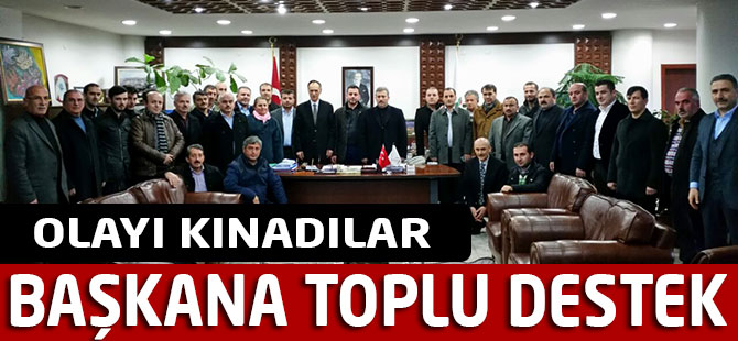 AK parti Ynetiminden Bakana Destek.
