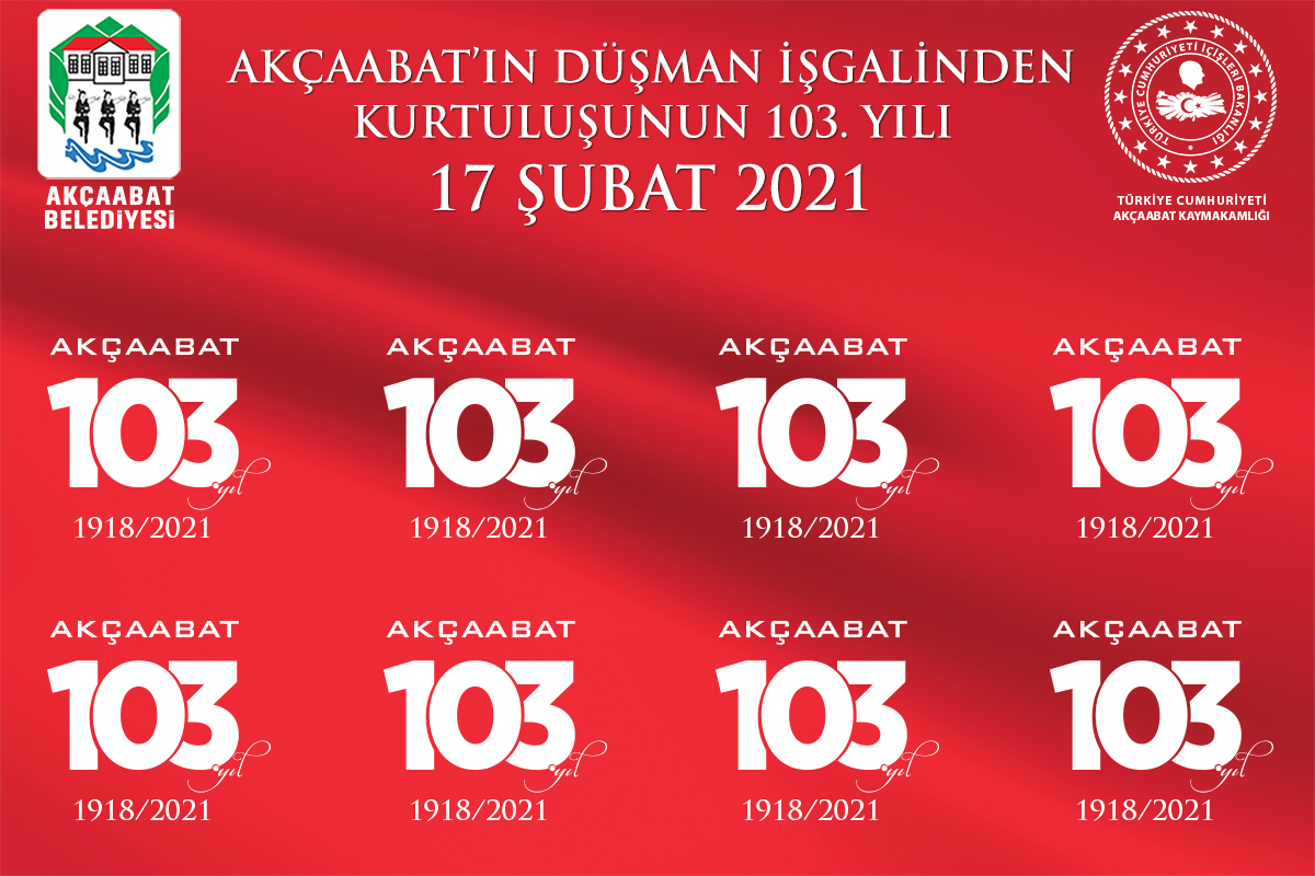 AKÇAABAT 103. YILA HAZIR