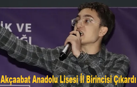 Ak�aabat Anadolu Lisesi �l Birincisi ��kard�

