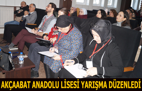 Ak�aabat Anadolu Lisesinde Yar��ma D�zenlendi.