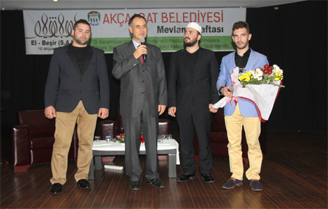 Akaabat Belediyesi Mevlana Haftas program dzenledi.
