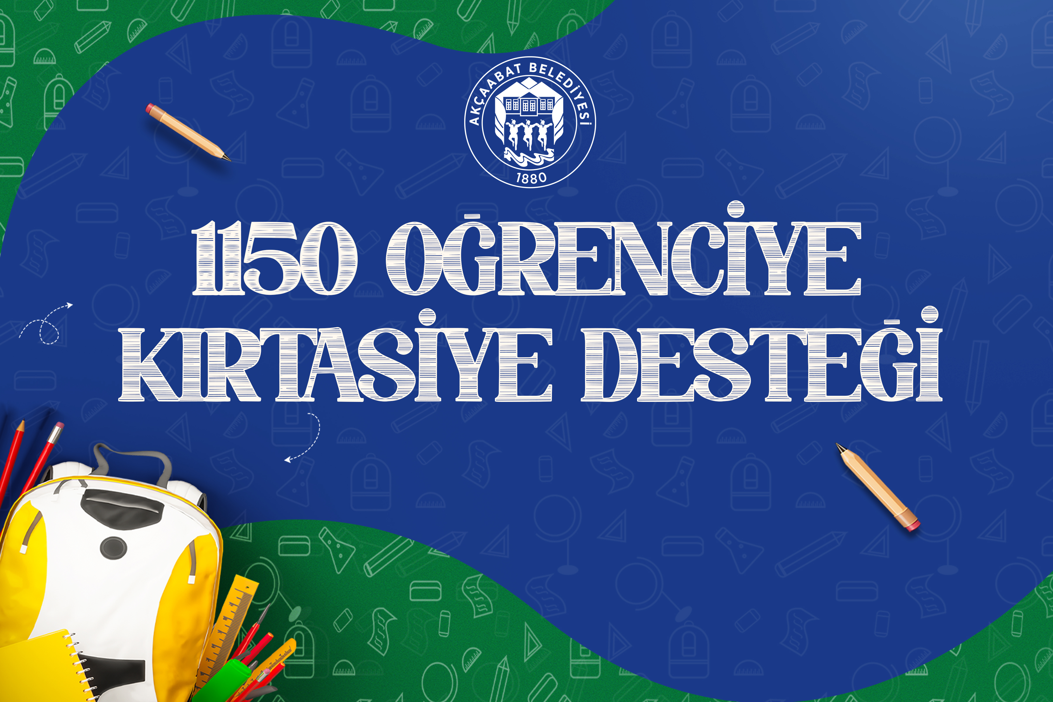 AKÇAABAT BELEDİYESİ’NDEN 1.150 ÖĞRENCİYE KIRTASİYE DESTEĞİ