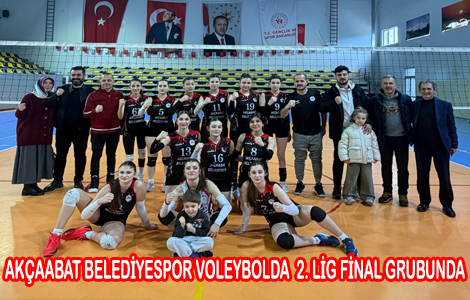 AKÇAABAT BELEDİYESPOR VOLEYBOLDA 2. LİG FİNAL GRUBUNDA
