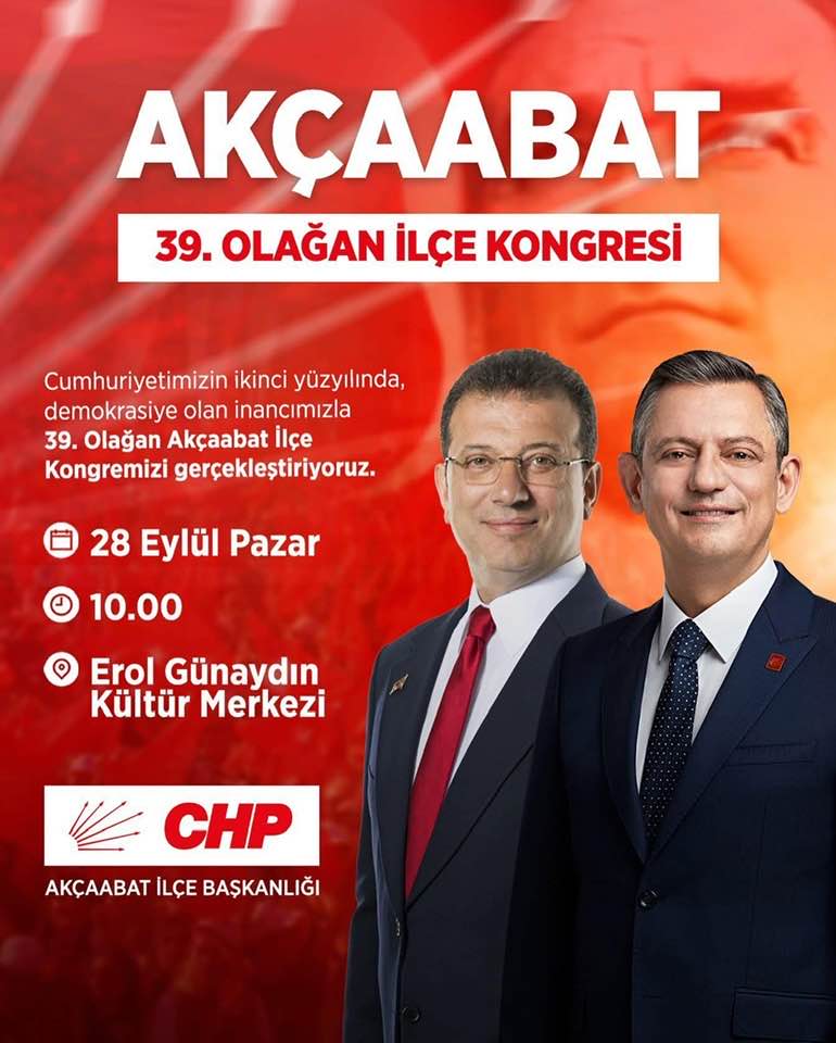 Akçaabat CHP'den Kongreye Davet