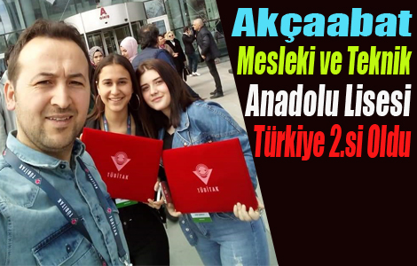 Akaabat Mesleki ve Teknik Anadolu Lisesi Trkiye 2.si