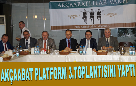 Akçaabat Platformu üçüncü toplantısını düzenledi
