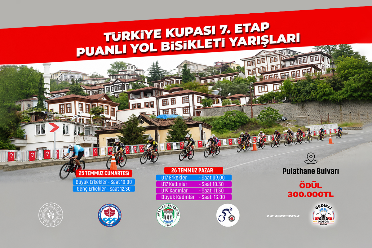 AKÇAABAT, TÜRKİYE KUPASI BİSİKLET YOL YARIŞLARINA EV SAHİPLİĞİ YAPACAK