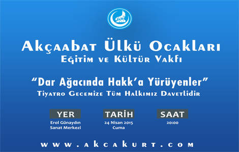 Akaabat lk Ocaklar Tiyatro Dzenliyor.‏
