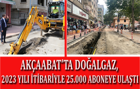 AKAABATTA DOALGAZ ABONE SAYISI 25 BNE ULATI

