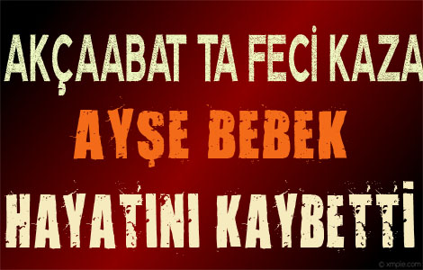 Akçaabat'ta Feci Kaza