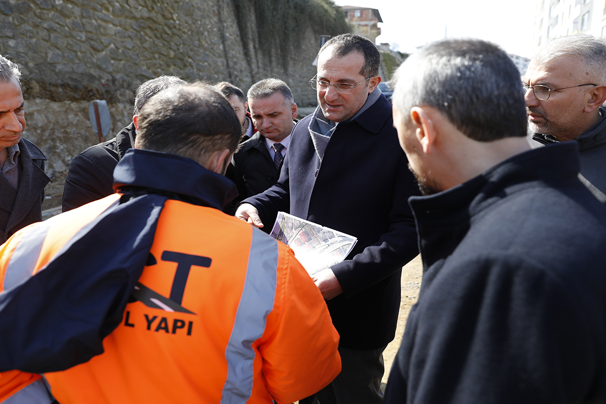 Ak�aabat�ta Trafi�i Rahatlatacak Projede Sona Do�ru
