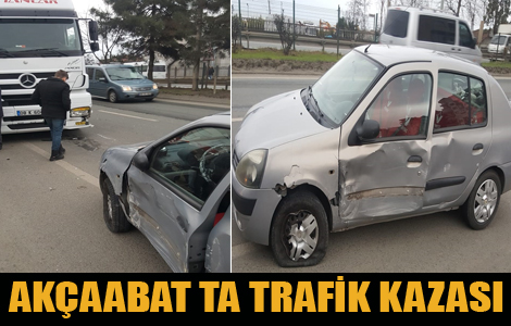 AKÇAABAT’TA TRAFİK KAZASI