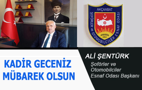 AL� �ENT�RK'TEN KAND�L MESAJI