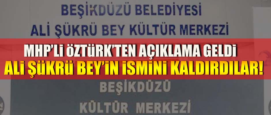 Ali kr Beyin ismini kaldrdlar 