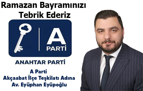 ANAHTAR PART AKAABAT LE BAKANLIINDAN KUTLAMA MESAJI