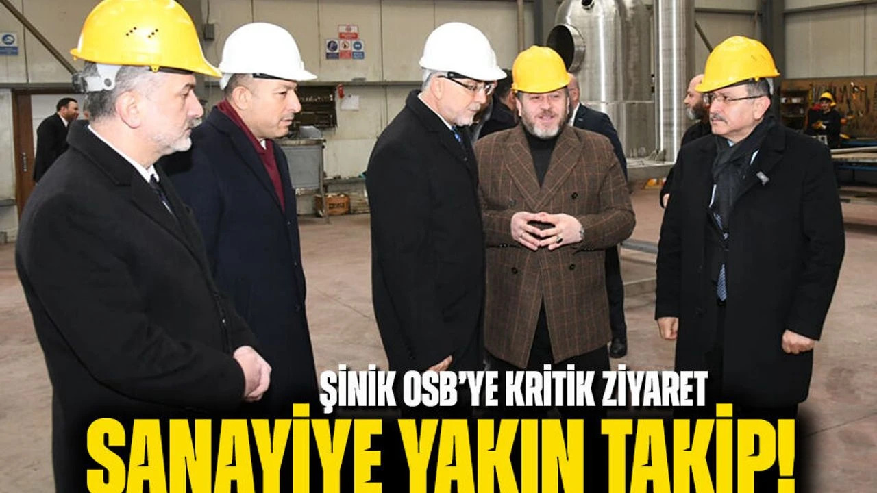 Bakan I��khan�dan �inik OSB�ye Kritik Ziyaret