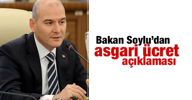 Bakan Soylu'dan asgari cret aklamas