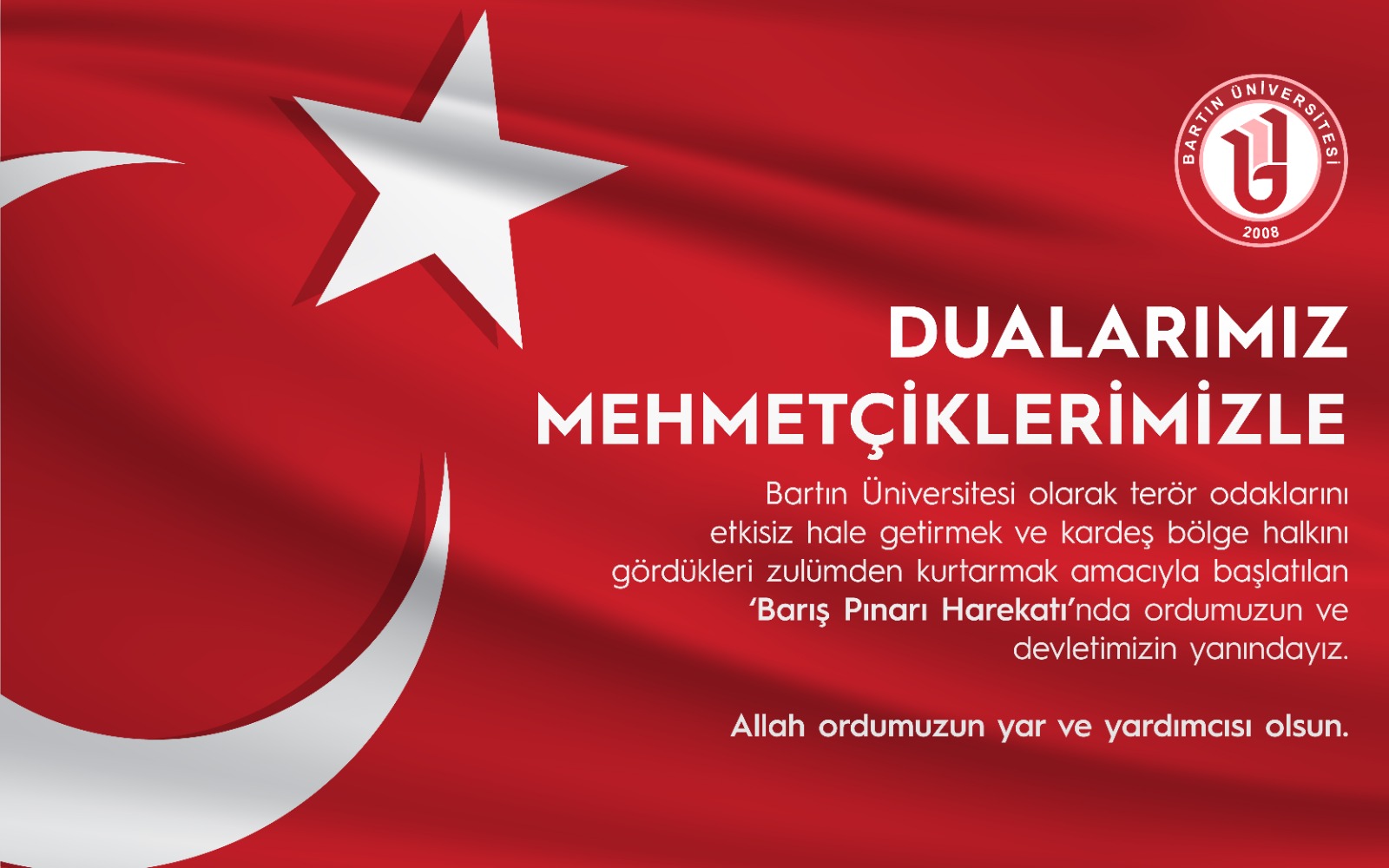 Bartn niversitesinden Bar Pnar Harektna destek

