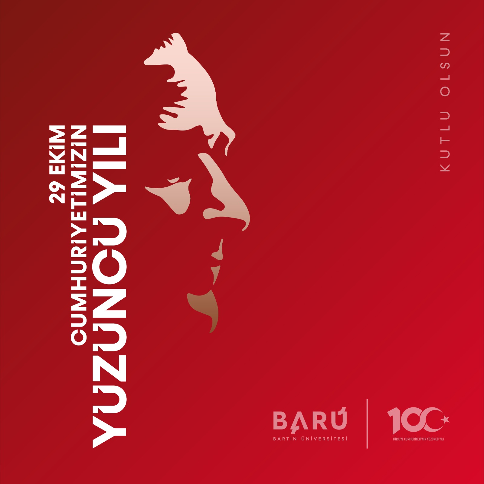 BARÜ Rektörü Prof. Dr. Orhan Uzun’un 100. yıl mesajı