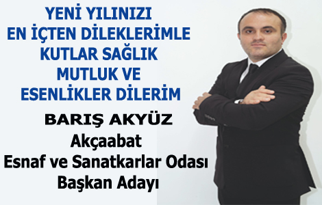 BA�KAN ADAYI AKY�Z'DEN YEN� YIL MESAJI