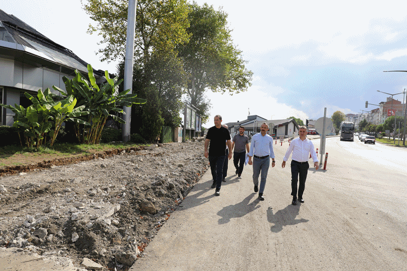 BAŞKAN EKİM DEVAM EDEN ÇALIŞMALARI YERİNDE İNCELEDİ