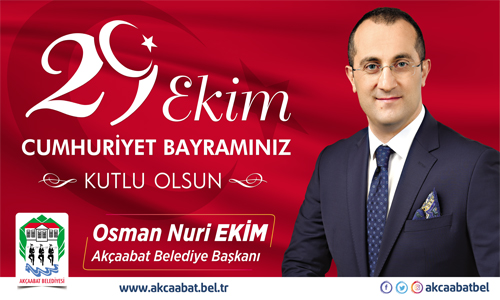 BAKAN EKMDEN CUMHURYET BAYRAMI MESAJI

