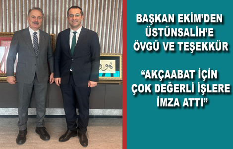 BA�KAN EK�M�DEN �ST�NSAL�H�E �VG� VE TE�EKK�R: �AK�AABAT ���N �OK DE�ERL� ��LERE �MZA ATTI�