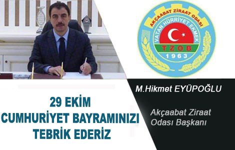 BAKAN EYPOLUN'DAN KUTLAMA MESAJI