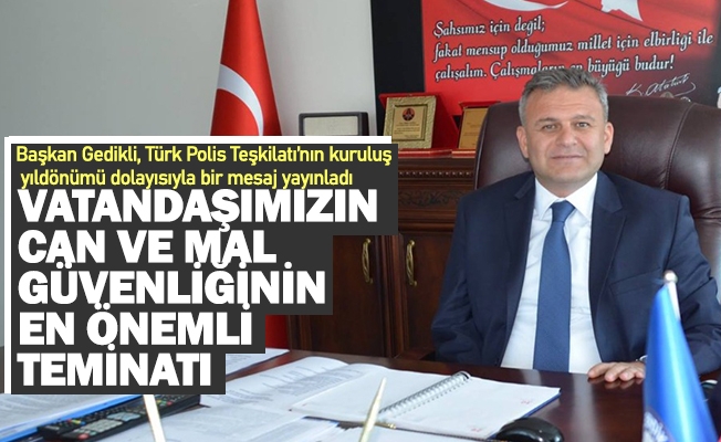 Başkan Gedikli'dan Kutlama Mesajı