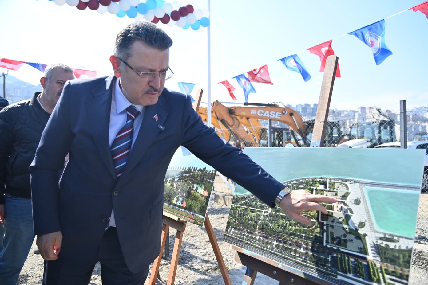 BA�KAN GEN� UZUNKUM YA�AM ALANI PROJESݒNDE SAHA �ALI�MALARINI BA�LATTI