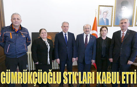 Başkan Gümrükçüoğlu STK yetkililerini kabul etti