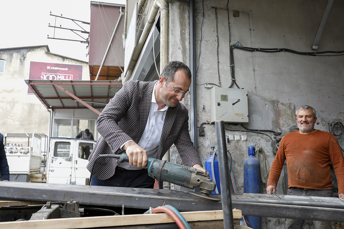 BA�KAN OSMAN NUR� EK�M SANAY� ESNAFIYLA G�NE BA�LADI

