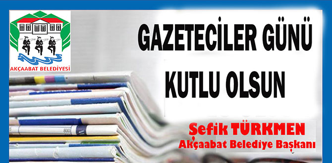 Başkan Türkmen Gazeteciler Bayramını Kutladı