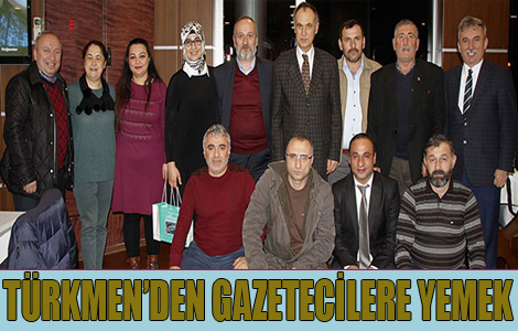 Bakan Trkmen'den alan Gazeteciler Onuruna Yemek.