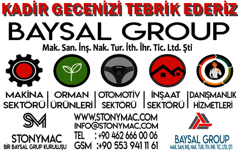 BAYSAL GRUP'TAN KADR GECES MESAJI