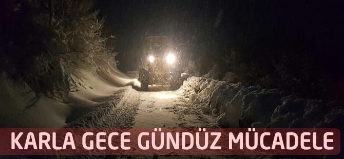 Belediye Karla Mcadele Ediyor.