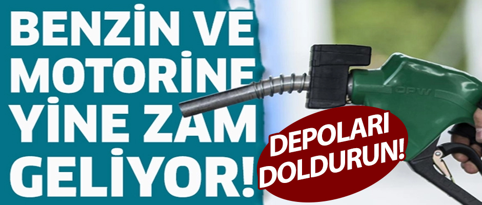 Benzin yerinde durmuyor! 