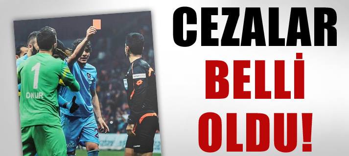 Cezalar Belli Oldu
