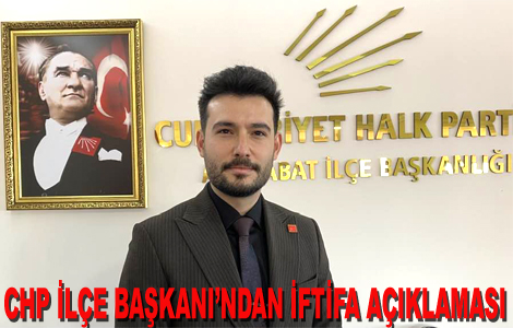 CHP Ak�aabat il�e Ba�kan� Emre �ahin K�ro�lun�dan �stifa A��klamas�