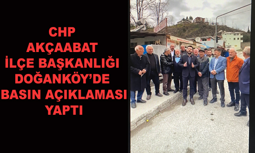 CHP HEYET�NDEN DO�ANK�YDE BASIN A�IKLAMASI