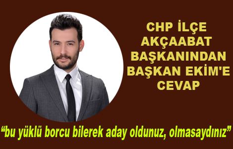 CHP LE BAKANINDAN BAKAN EKM'E CEVAP