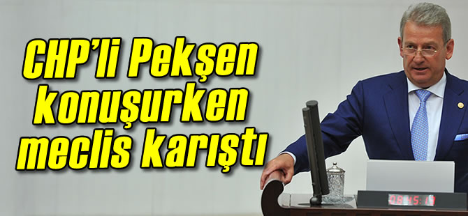 CHP'li Peken Konuurken Meclis Kart
